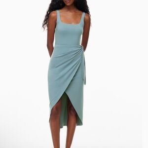 Wilfred light blue Wrap-Front Midi Dress